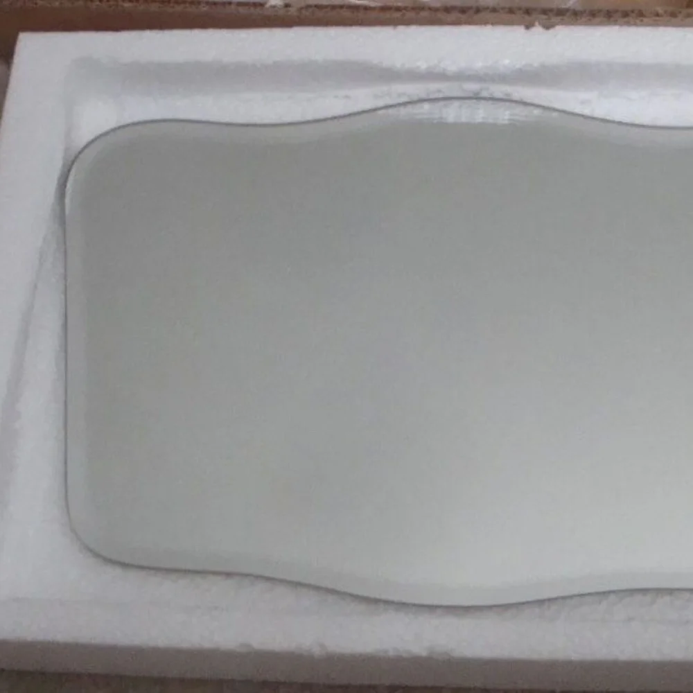 Wall Mirror Or Vanity Tray w Metal Flowers New